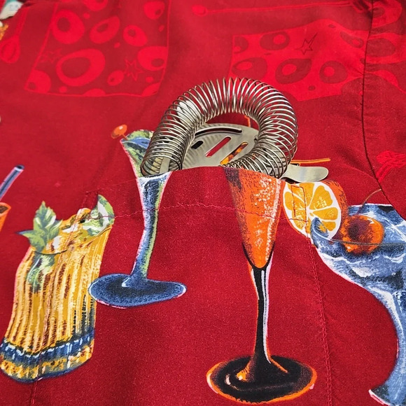 Vintage 80s Paradise Found Hawaiian "Happy Hour" Cocktail Drinks Top Men size L - Picture 11 of 11